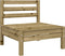 vidaXL - Tuinbank - zonder - armleuningen - met - kussens - geïmpregneerd - hout