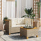 vidaXL - Tuinbanken - 2 - st - met - kussens - poly - rattan - beige