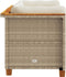 vidaXL - Tuinbanken - 2 - st - met - kussens - poly - rattan - beige