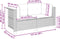 vidaXL - Tuinbanken - 2 - st - met - kussens - poly - rattan - beige