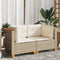 vidaXL - Tuinbanken - 2 - st - met - kussens - poly - rattan - beige