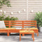 vidaXL - Tuinbanken - 2 - st - zonder - armleuning - massief - grenenhout - wasbruin