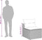 vidaXL - Tuinbanken - 2 - st - zonder - armleuning - met - kussens - poly - rattan - zwart