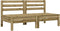 vidaXL - Tuinbanken - 2 - st - zonder - armleuningen - met - kussens - hout