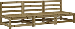 vidaXL - Tuinbanken - 3 - st - zonder - armleuning - 70x70x67 - cm - grenenhout