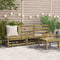 vidaXL - Tuinbanken - 3 - st - zonder - armleuning - 70x70x67 - cm - grenenhout