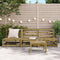 vidaXL - Tuinbanken - 3 - st - zonder - armleuning - 70x70x67 - cm - grenenhout