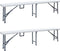 vidaXL - Tuinbanken - inklapbaar - 2 - st - 180 - cm - HDPE - wit