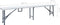vidaXL - Tuinbanken - inklapbaar - 2 - st - 180 - cm - HDPE - wit