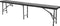 vidaXL - Tuinbanken - inklapbaar - 2 - st - 180 - cm - HDPE - zwart