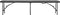 vidaXL - Tuinbanken - inklapbaar - 2 - st - 180 - cm - HDPE - zwart