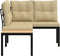 vidaXL - Tuinbanken - met - kussens - 2 - st - gepoedercoat - staal - zwart