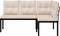 vidaXL - Tuinbanken - met - kussens - 2 - st - gepoedercoat - staal - zwart