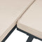vidaXL - Tuinbanken - met - kussens - 2 - st - gepoedercoat - staal - zwart