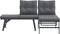 vidaXL - Tuinbanken - met - kussens - 2 - st - gepoedercoat - staal - zwart