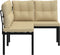 vidaXL - Tuinbanken - met - kussens - 2 - st - gepoedercoat - staal - zwart