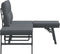 vidaXL - Tuinbanken - met - kussens - 2 - st - gepoedercoat - staal - zwart