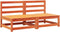 vidaXL - Tuinbanken - zonder - armleuning - kussens - 2 - st - grenenhout - wasbruin