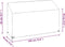 vidaXL - Tuinbankhoes - met - 8 - oogjes - 190x70x70/88 - cm - polyetheen