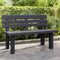 vidaXL - Tuinbankje - 110x52x71 - cm - polypropeen - antracietkleurig