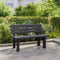 vidaXL - Tuinbankje - 110x52x71 - cm - polypropeen - antracietkleurig