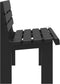 vidaXL - Tuinbankje - 110x52x71 - cm - polypropeen - antracietkleurig