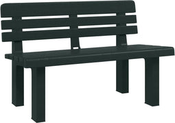 vidaXL - Tuinbankje - 110x52x71 - cm - polypropeen - groen