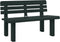 vidaXL - Tuinbankje - 110x52x71 - cm - polypropeen - groen