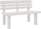 vidaXL - Tuinbankje - 110x52x71 - cm - polypropeen - wit