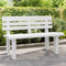 vidaXL - Tuinbankje - 110x52x71 - cm - polypropeen - wit