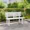 vidaXL - Tuinbankje - 110x52x71 - cm - polypropeen - wit