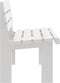vidaXL - Tuinbankje - 110x52x71 - cm - polypropeen - wit