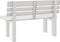 vidaXL - Tuinbankje - 110x52x71 - cm - polypropeen - wit