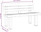 vidaXL - Tuinbankje - 110x52x71 - cm - polypropeen - wit