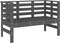 vidaXL - Tuinbankje - 111,5x53x71 - cm - massief - grenenhout - grijs