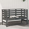 vidaXL - Tuinbankje - 111,5x53x71 - cm - massief - grenenhout - grijs