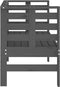 vidaXL - Tuinbankje - 111,5x53x71 - cm - massief - grenenhout - grijs