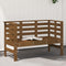 vidaXL - Tuinbankje - 111,5x53x71 - cm - massief - grenenhout - honingbruin