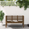 vidaXL - Tuinbankje - 111,5x53x71 - cm - massief - grenenhout - honingbruin