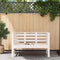vidaXL - Tuinbankje - 111,5x53x71 - cm - massief - grenenhout - wit