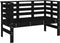 vidaXL - Tuinbankje - 111,5x53x71 - cm - massief - grenenhout - zwart