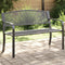 vidaXL - Tuinbankje - 119 - cm - staal - zwart