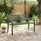 vidaXL - Tuinbankje - 119 - cm - staal - zwart