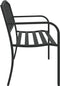 vidaXL - Tuinbankje - 119 - cm - staal - zwart
