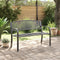 vidaXL - Tuinbankje - 119 - cm - staal - zwart