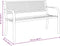vidaXL - Tuinbankje - 119 - cm - staal - zwart