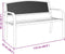 vidaXL - Tuinbankje - 119 - cm - staal - zwart