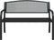 vidaXL - Tuinbankje - 119 - cm - staal - zwart