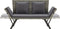 vidaXL - Tuinbankje - met - kussens - 176 - cm - poly - rattan - grijs