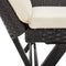 vidaXL - Tuinbankje - met - kussens - 176 - cm - poly - rattan - zwart